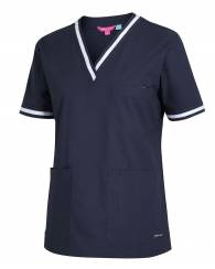 Contrast Scrubs Top, Ladies